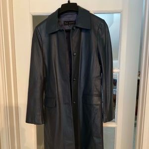 Yeker fine pleasant, Leather Coat, Long, S, GRAY